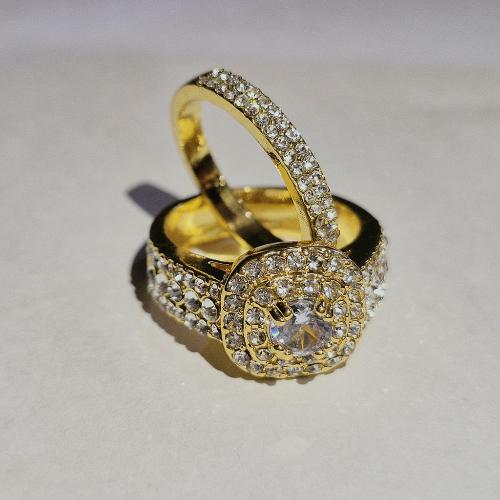 9497 1b-070 Anillo De Acero Inoxidable Dorado