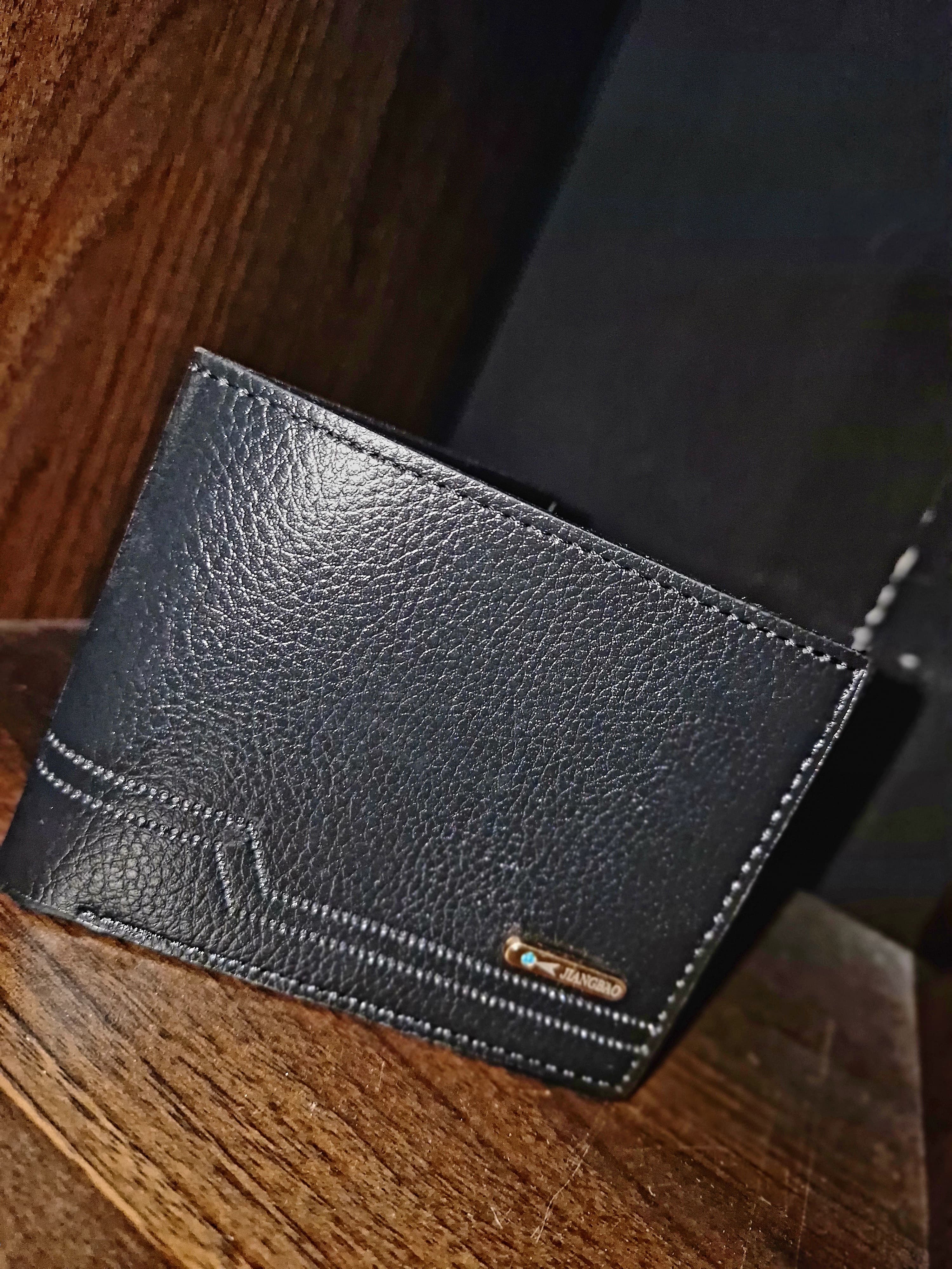 9707 1c-015 Billetera Bifolded Para Hombre Con Clip Para Dinero