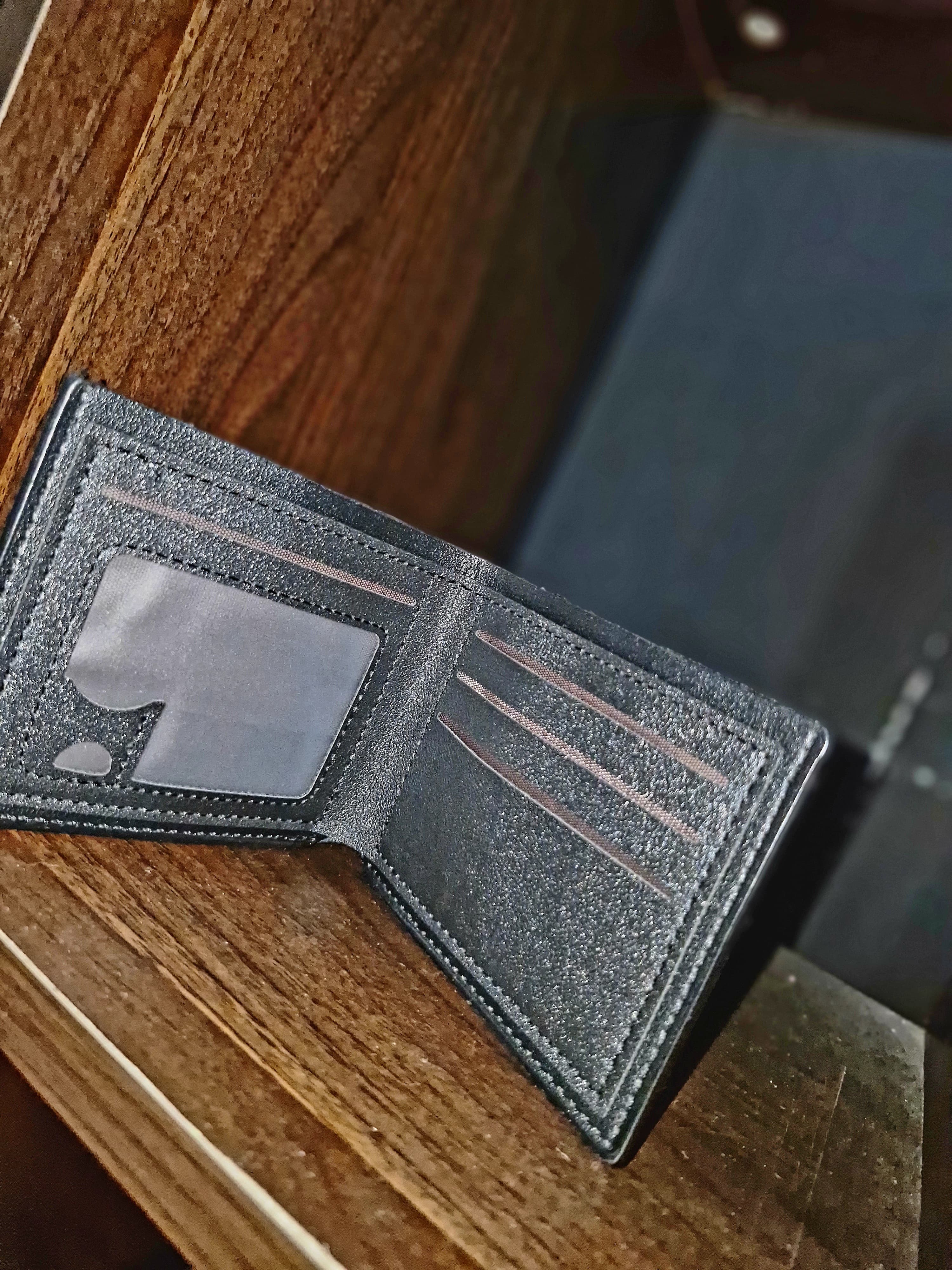 9707 1c-015 Billetera Bifolded Para Hombre Con Clip Para Dinero