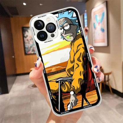 10516 2t-014 Funda para iPhone Rick y Morty