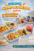 Promo Cumpleañera Sofve (Aplica solo consumo en el local)