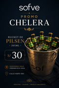 Promo Chelera: Bucket Pilsen 305 ml (Aplica solo consumo en el local)
