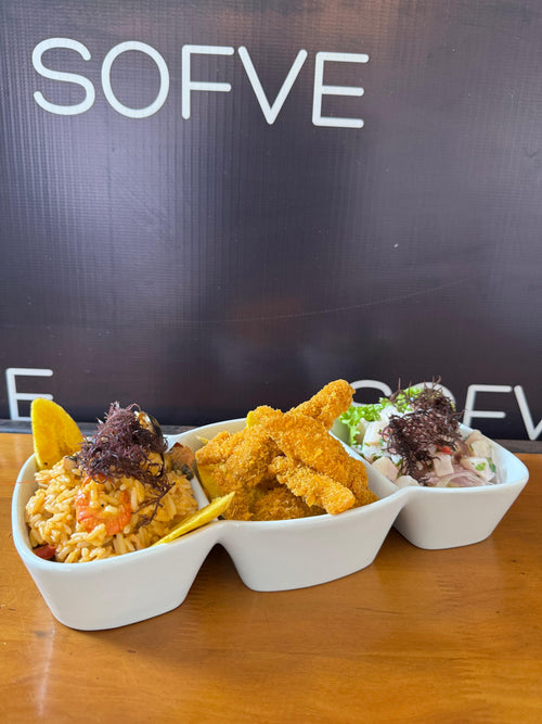 Trio Ceviche + Chicharron