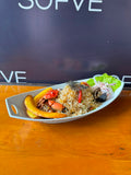 Arroz chaufa con mariscos