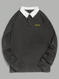 17463 1t-396 Sudadera con cuello polo de manga larga 1 Pza