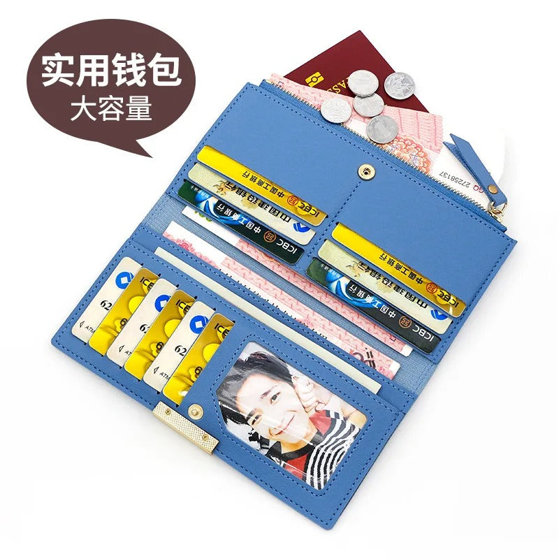 14561 1t-002 Monedero largo de Color liso