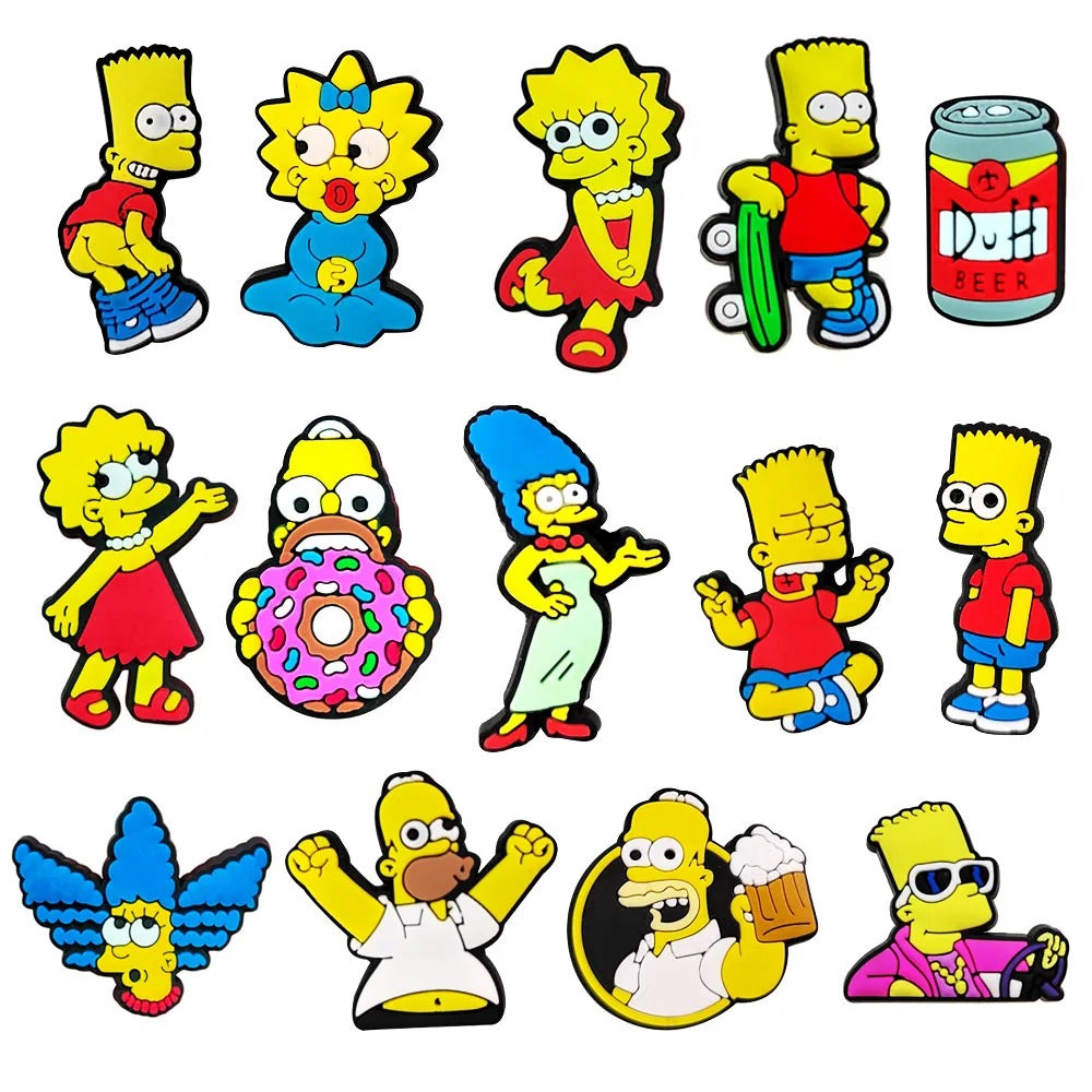 6260 a10-07 Sandalias de PVC de dibujos animados de Disney Simpson