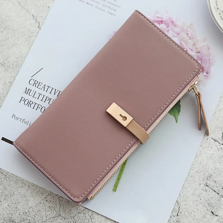 15613 1t-002 Cartera larga de cuero 1 Pza