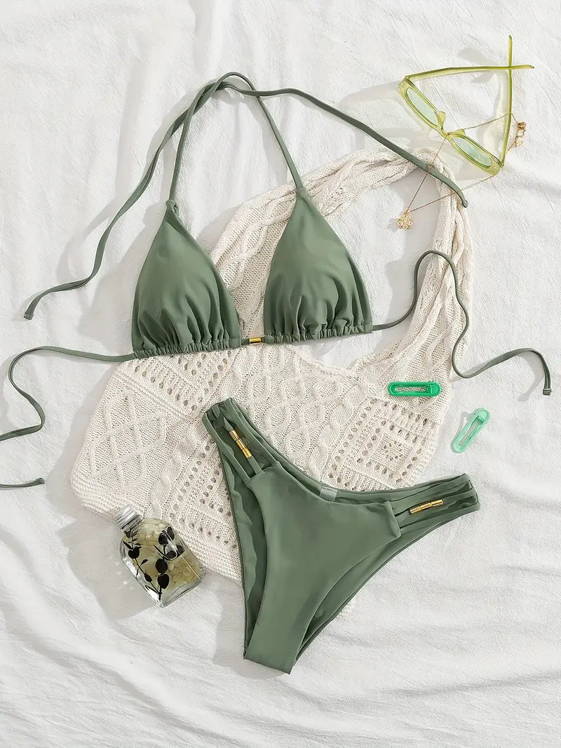 19860 1a-021 Traje de baño de dos piezas de moda verano 2Pzs