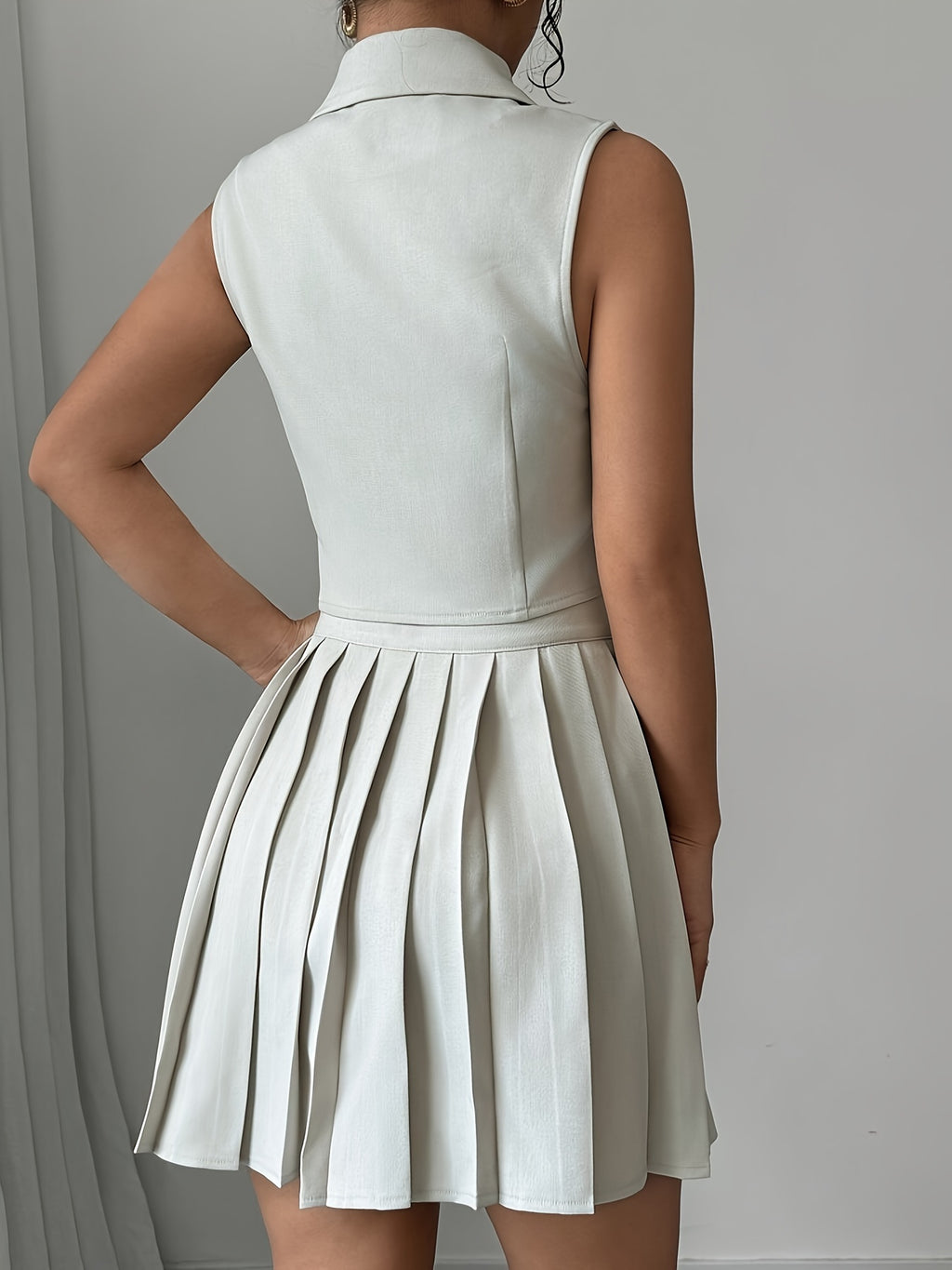18308 1a-010 Conjunto Elegante Blazer & Falda