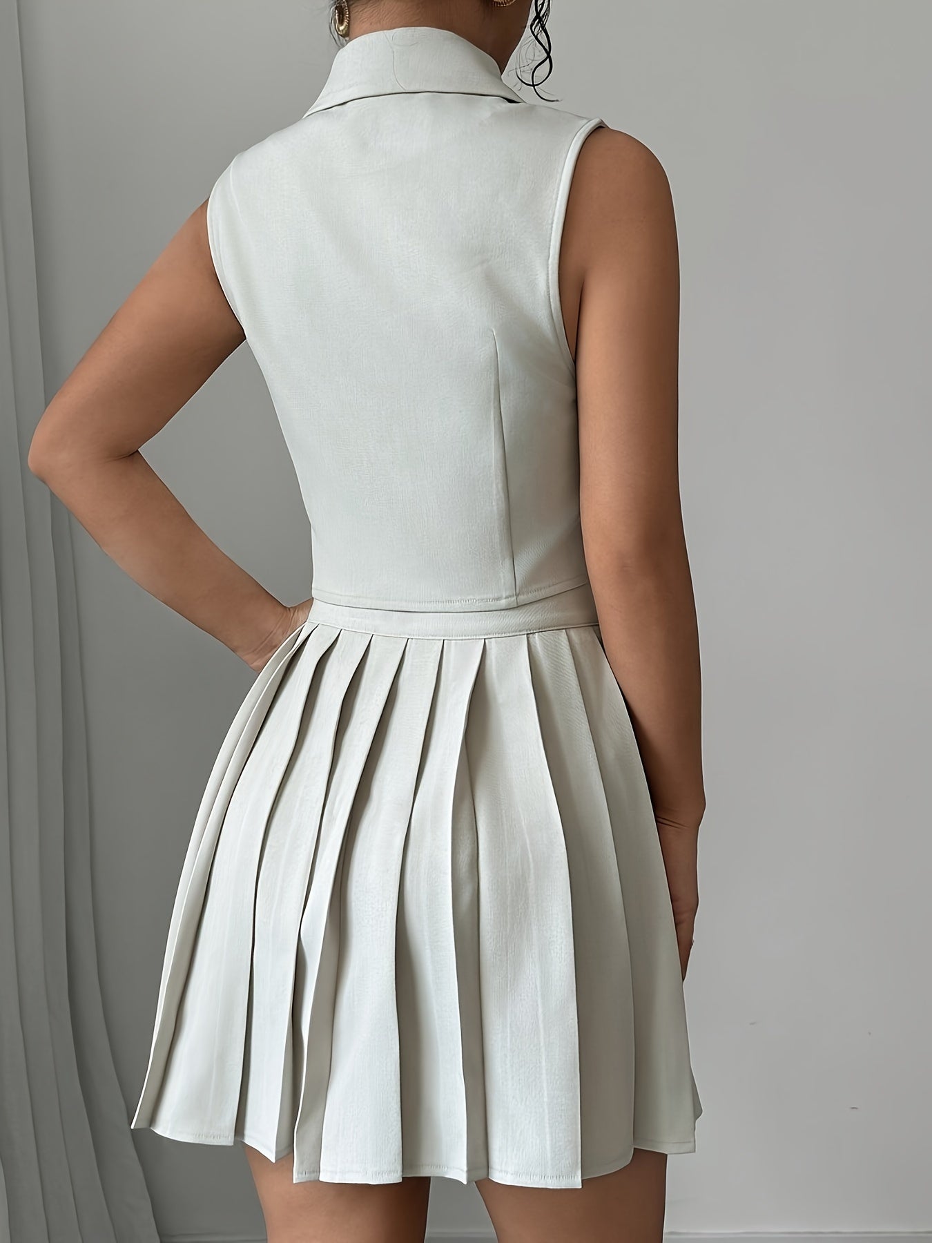 18308 1a-010 Conjunto Elegante Blazer & Falda