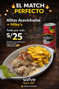 Promo Alitas Acevichadas + Mike's (Aplica solo consumo en el local)