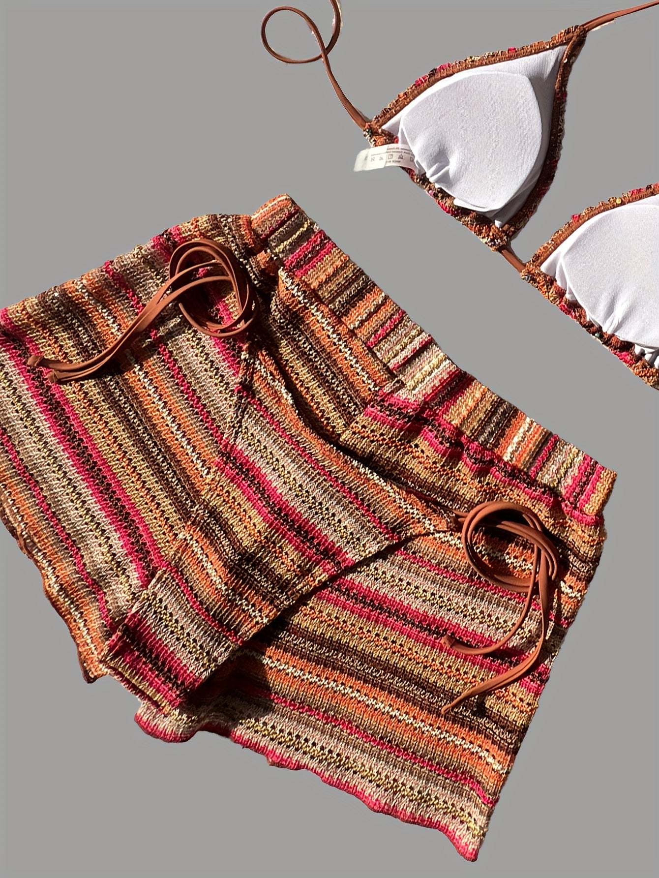 19593 1a-110 Conjunto Bikini Feria 3 Pzas