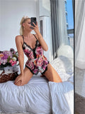 13439 1a-029 Body Sexy Floral para Mujer pijama suave