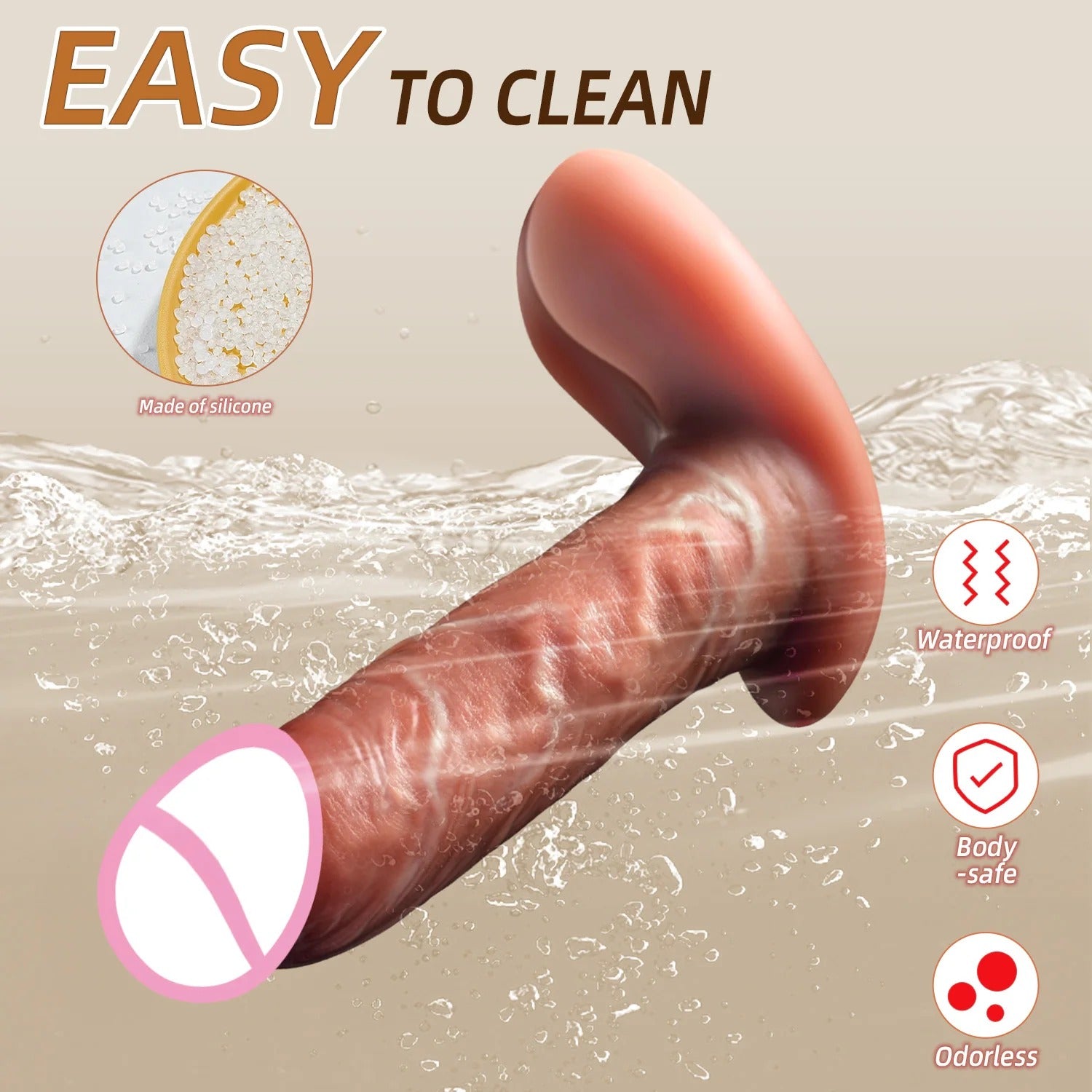 16500 1c-002 Consolador vibrador realista 1 Pza