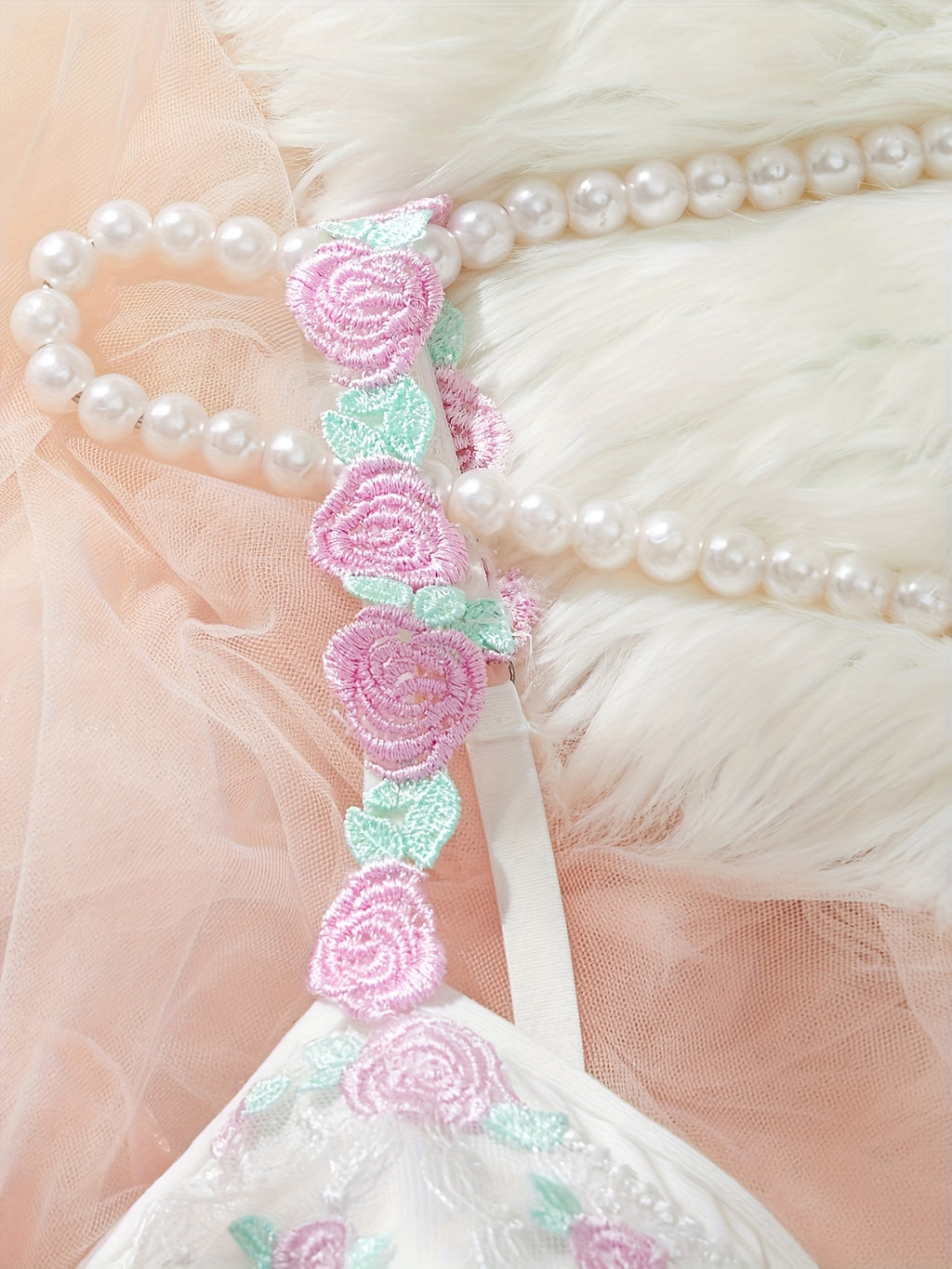 19603 1a-110 Vestido Encaje Floral 1 Pza