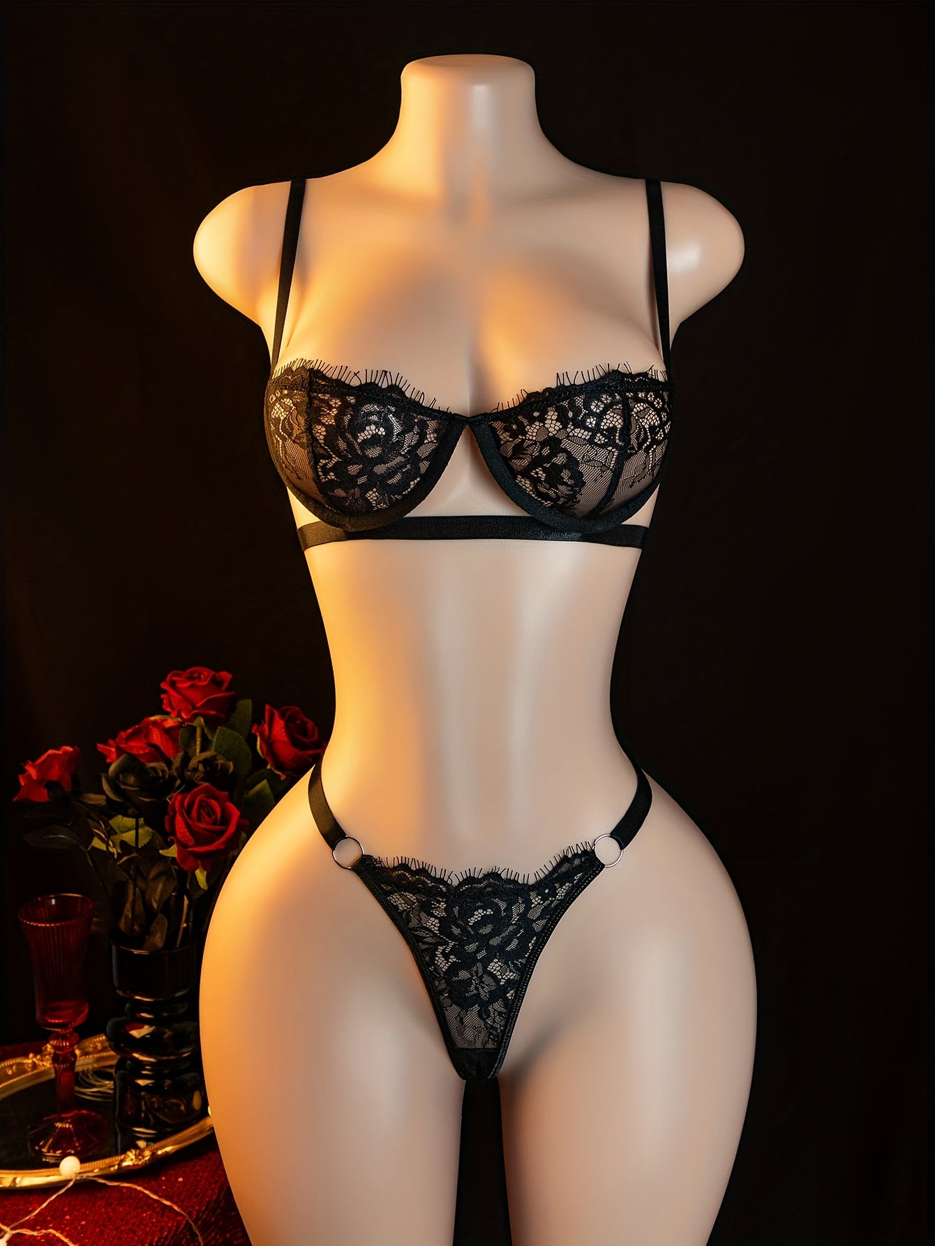 19587 ID-265 Conjunto de lencería sexy 2 Pzas