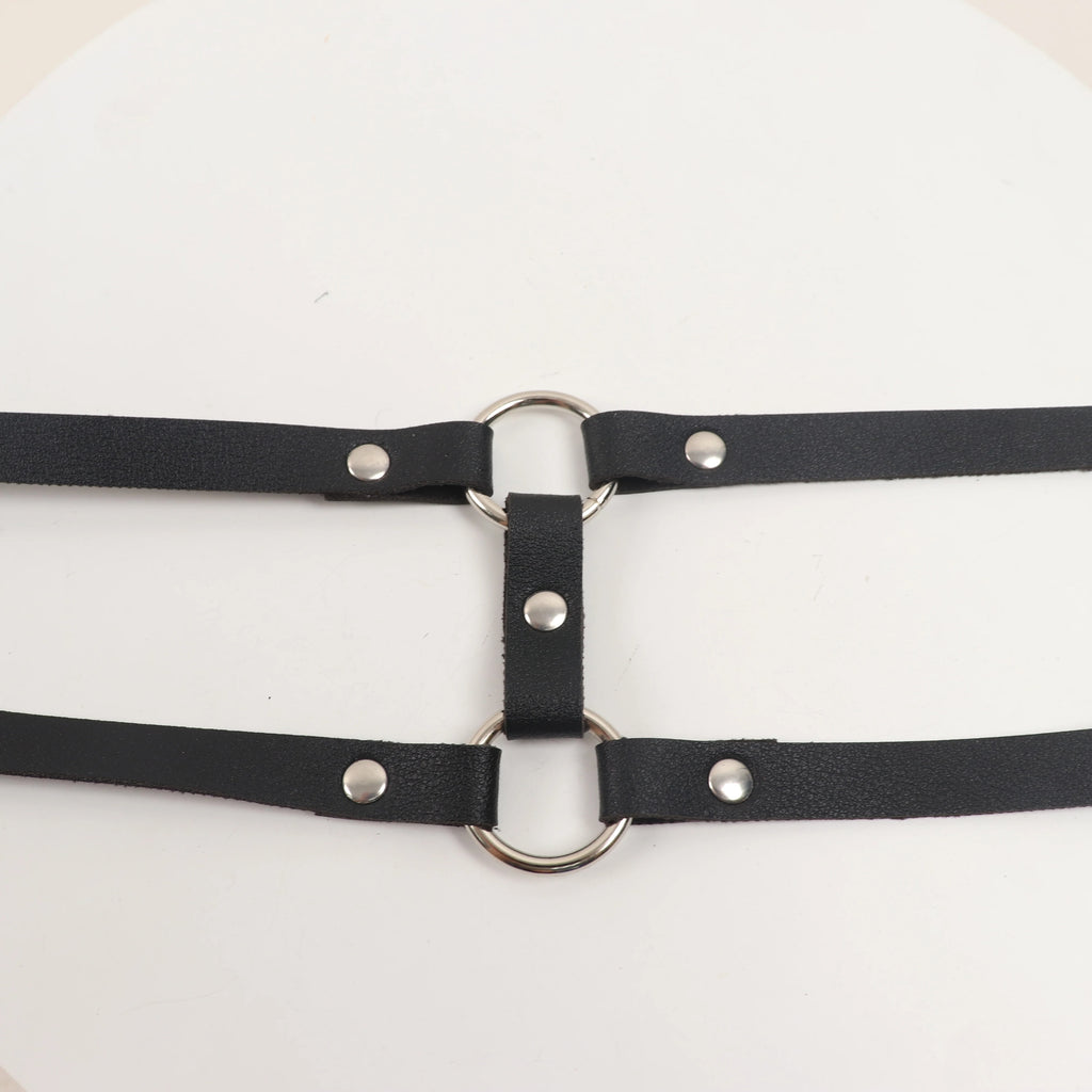 14652 1b-076 Gargantilla de cuero sintético