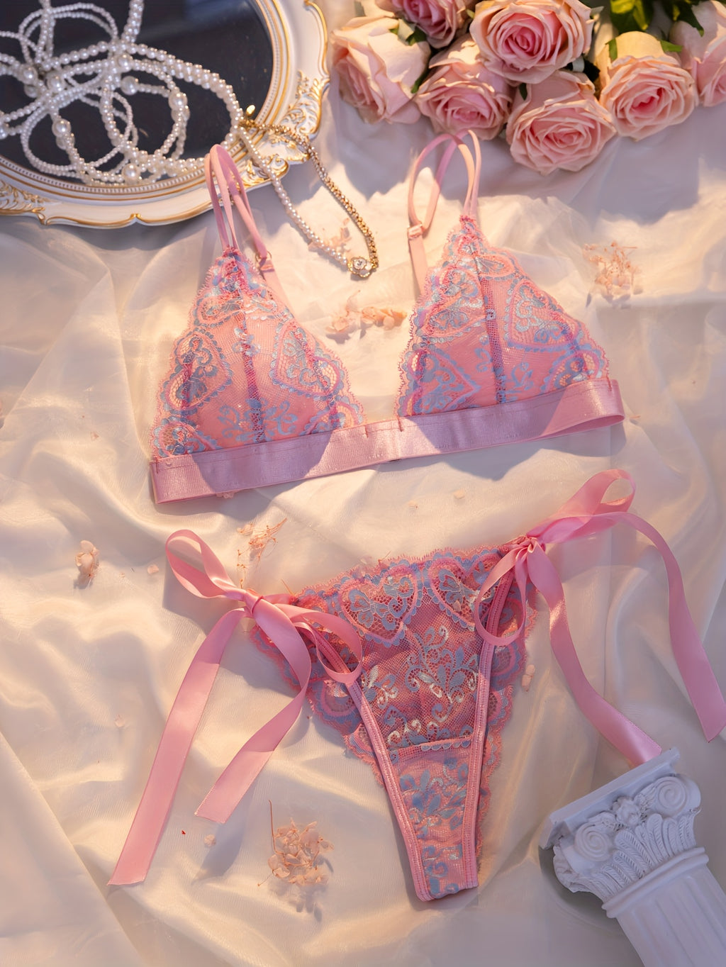 19341 ID-263 Conjunto lenceria 2 Pzas