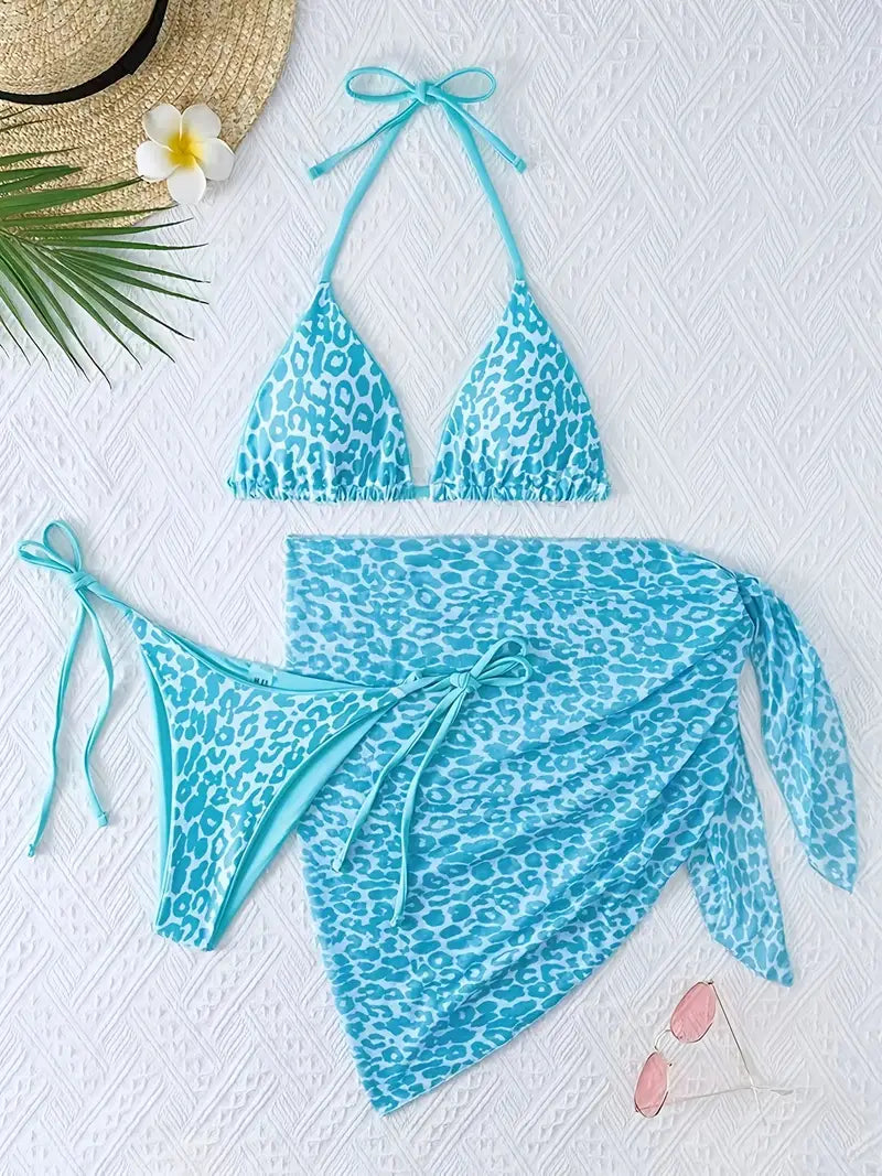 19145 1a-002 Conjunto de Bikini de Tres Piezas