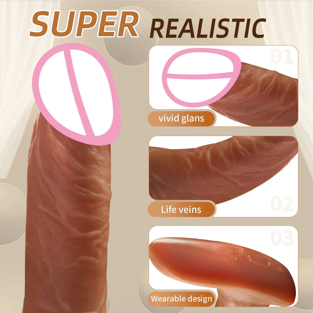 16500 1c-002 Consolador vibrador realista 1 Pza