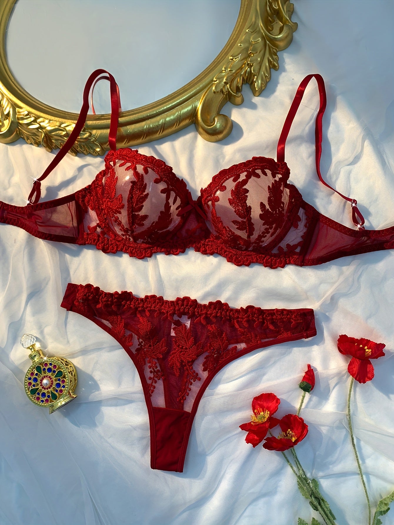 19674 ID-265 Lenceria Encaje  Elegante 1 Pza