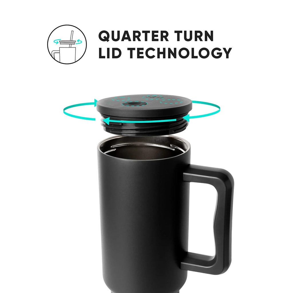 16378 1c-004 Vaso con asa y tapa 2 Pzas