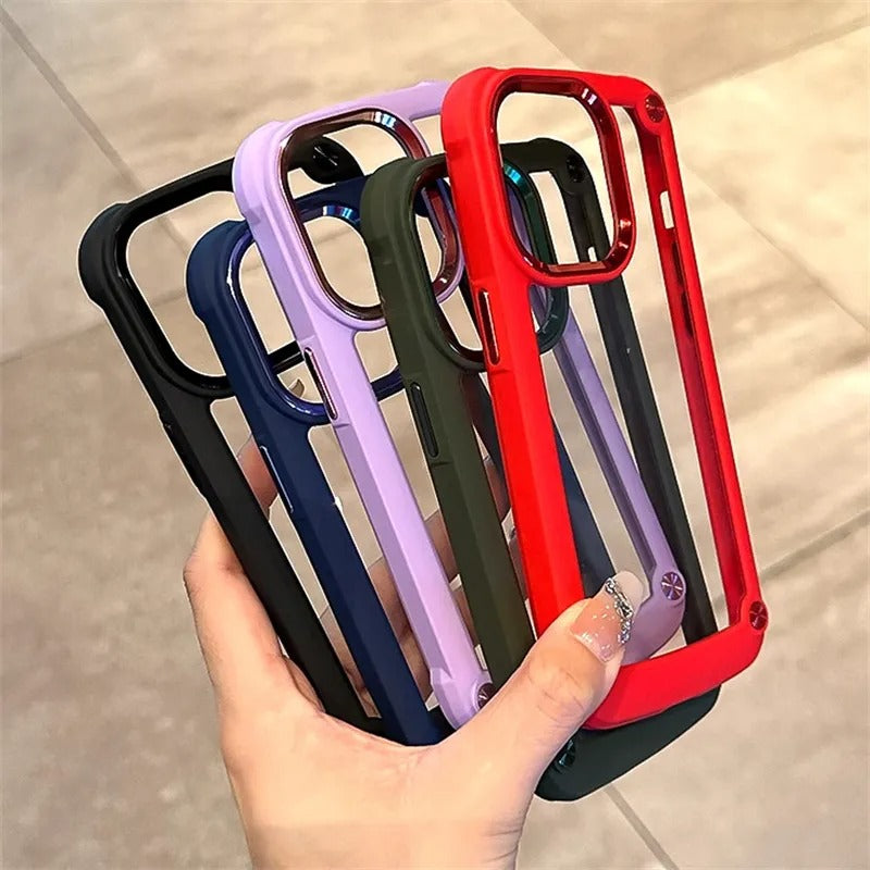 6504 2t-014 Funda de parachoques resistente de lujo para iPhone
