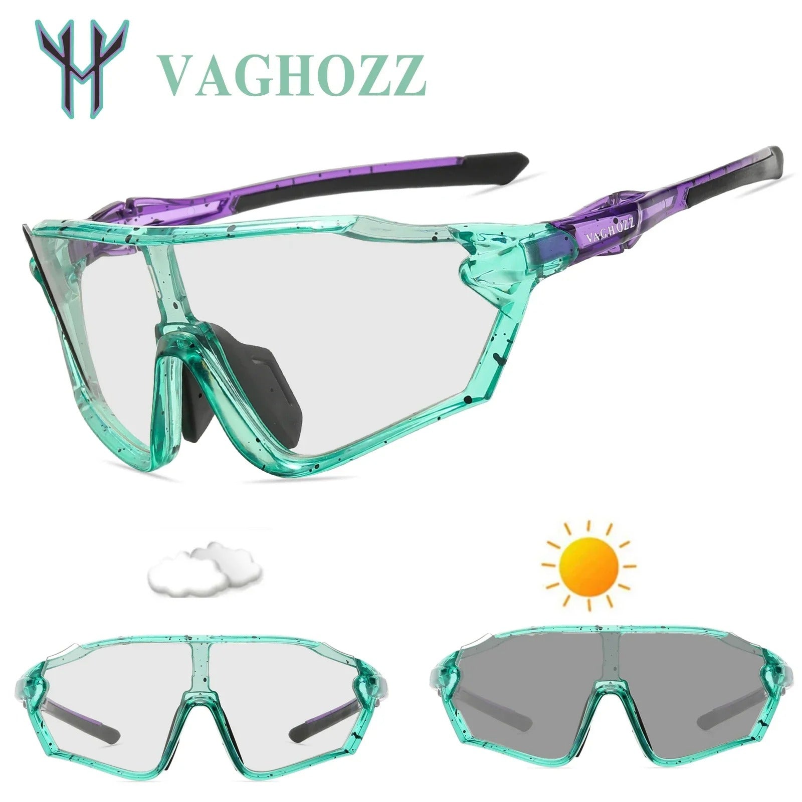 6453 a09-13 Gafas de ciclismo fotocromáticas