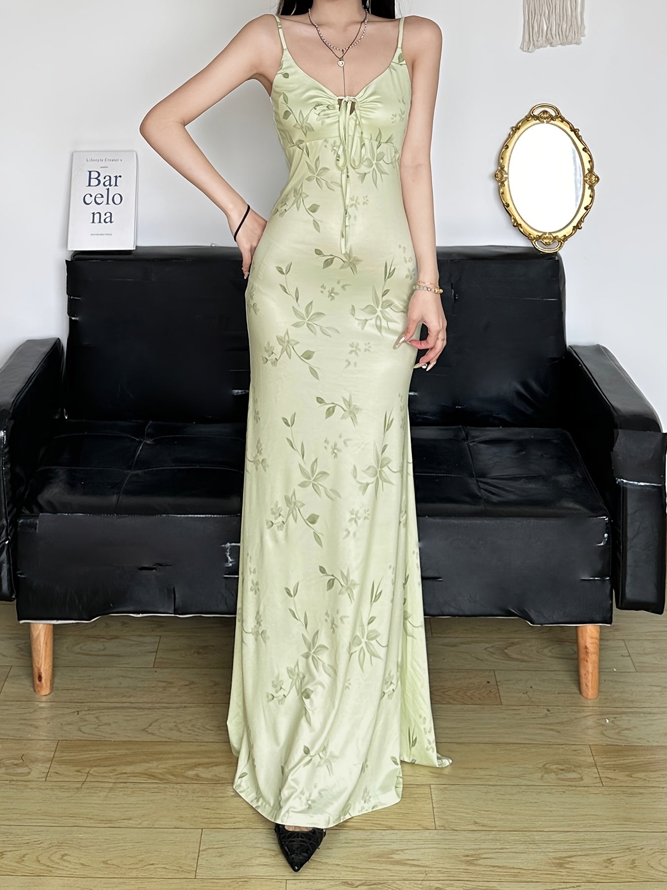 19477 1a-026 Vestido de Flores con Tirantes 1 Pza