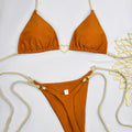 19926 1a-082 Bikini sin tirantes azul y verde para mujer 2Pzs