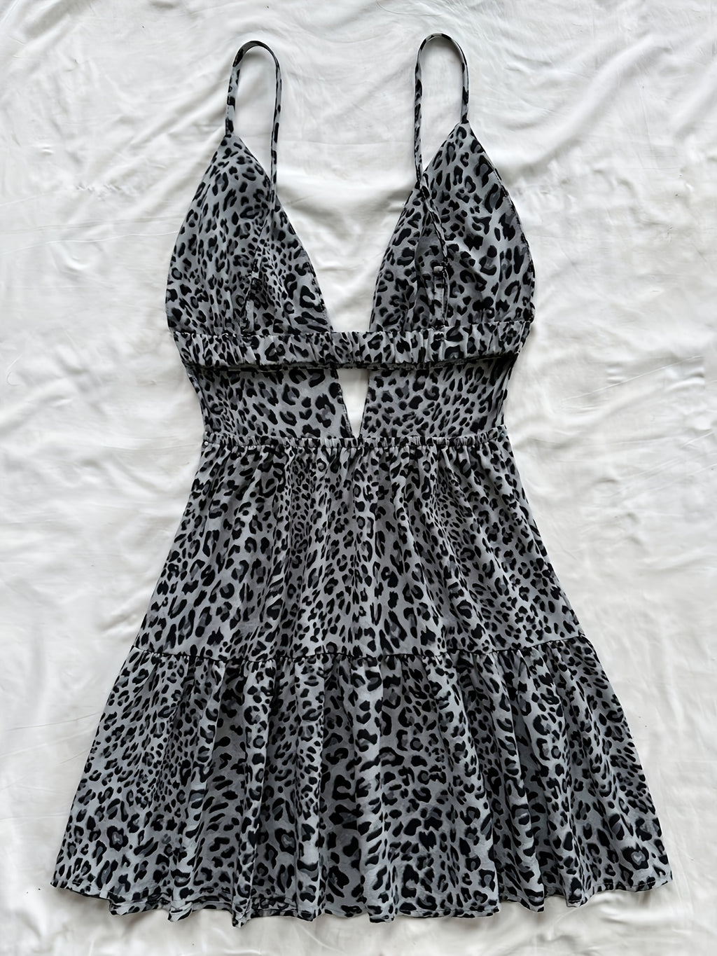 19146 1a-018 Vestido diseño Leopardo 1 Pza