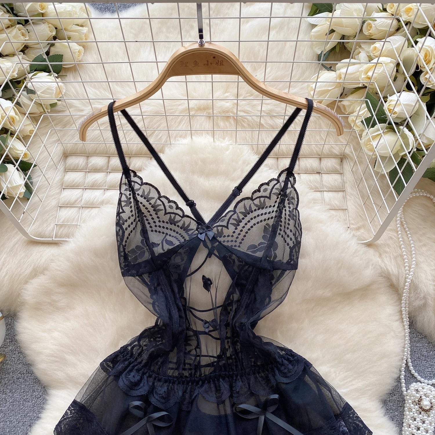 18943 ID-263 Ropa de dormir transparente 2 Pzas