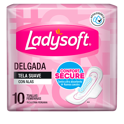 16558 1c-004 LadySoft delgada con alas 10 unidades