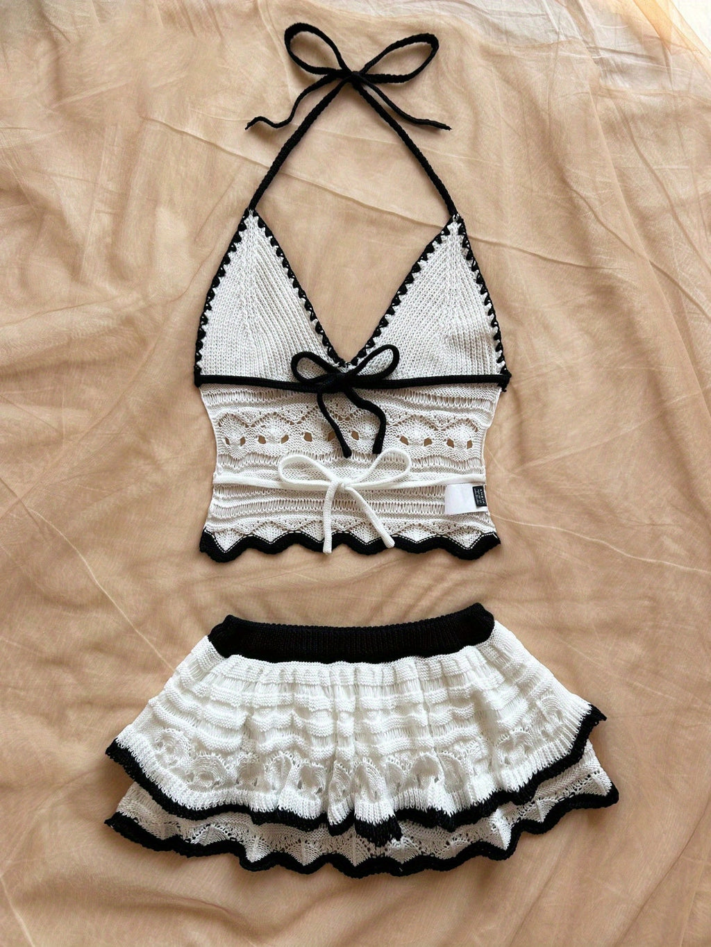 19451 1a-009 Traje Baño Tejido 2 Pzas