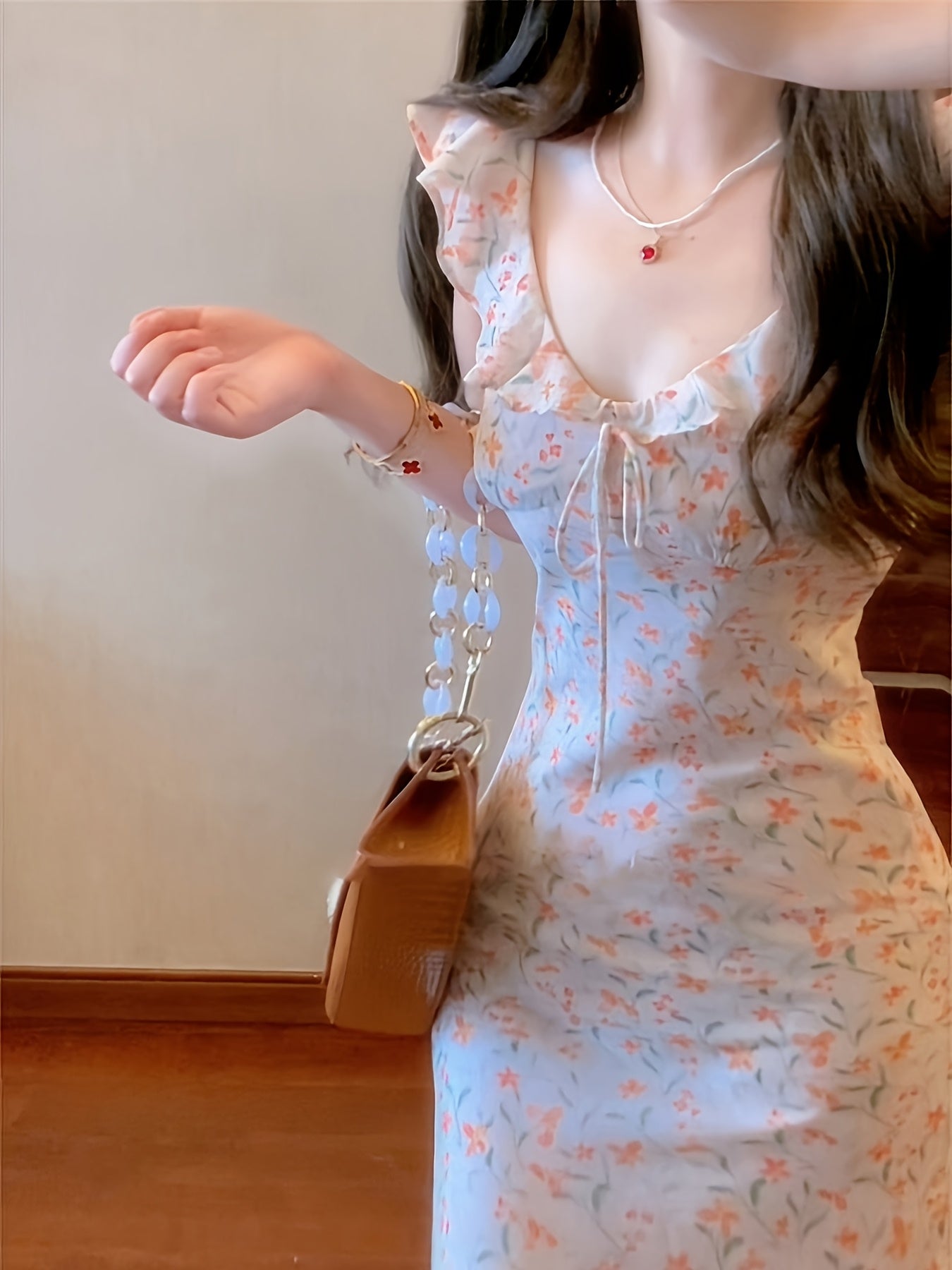 19606 1a-050 Vestido Midi Floral 1 Pza