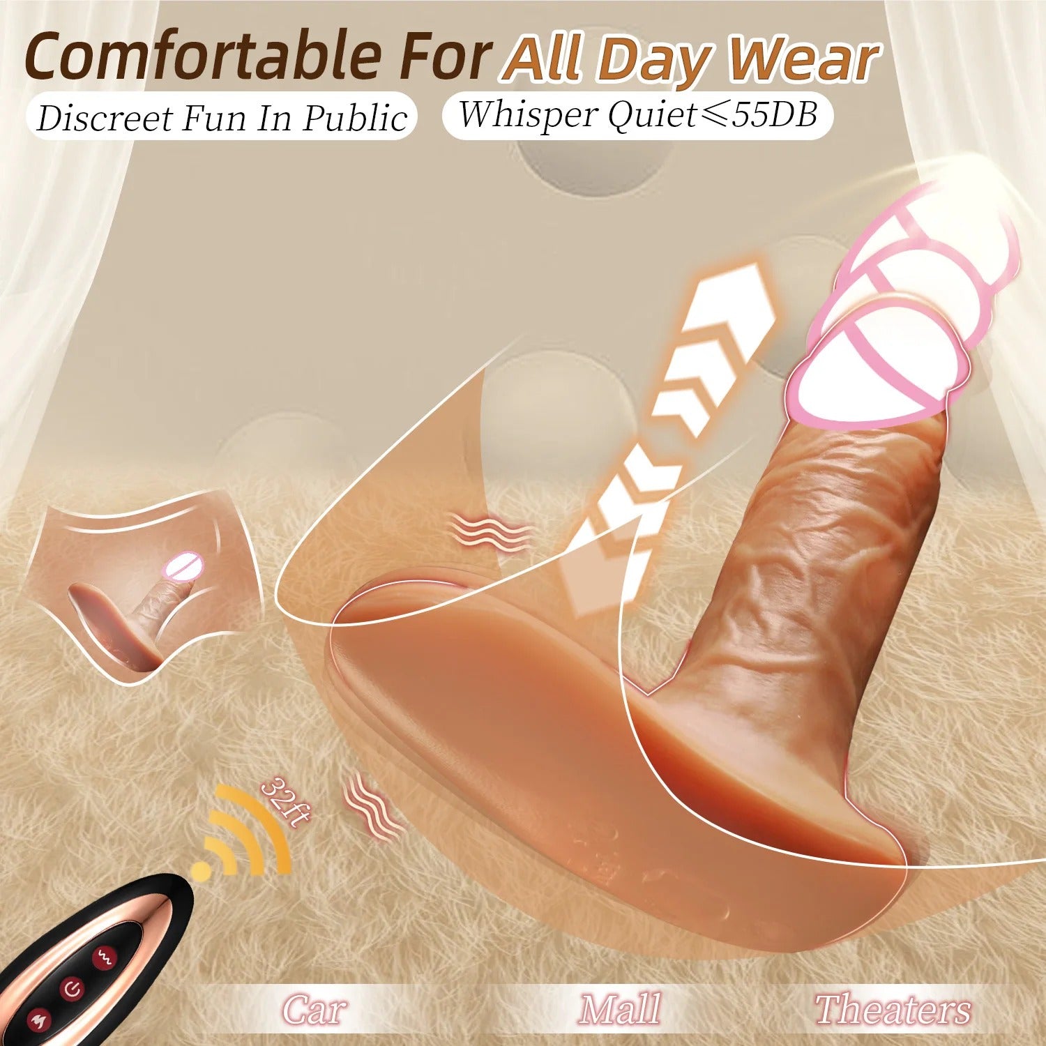 16500 1c-002 Consolador vibrador realista 1 Pza