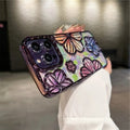 14178 2t-014 Funda chapada de lujo con flores 1 Pza