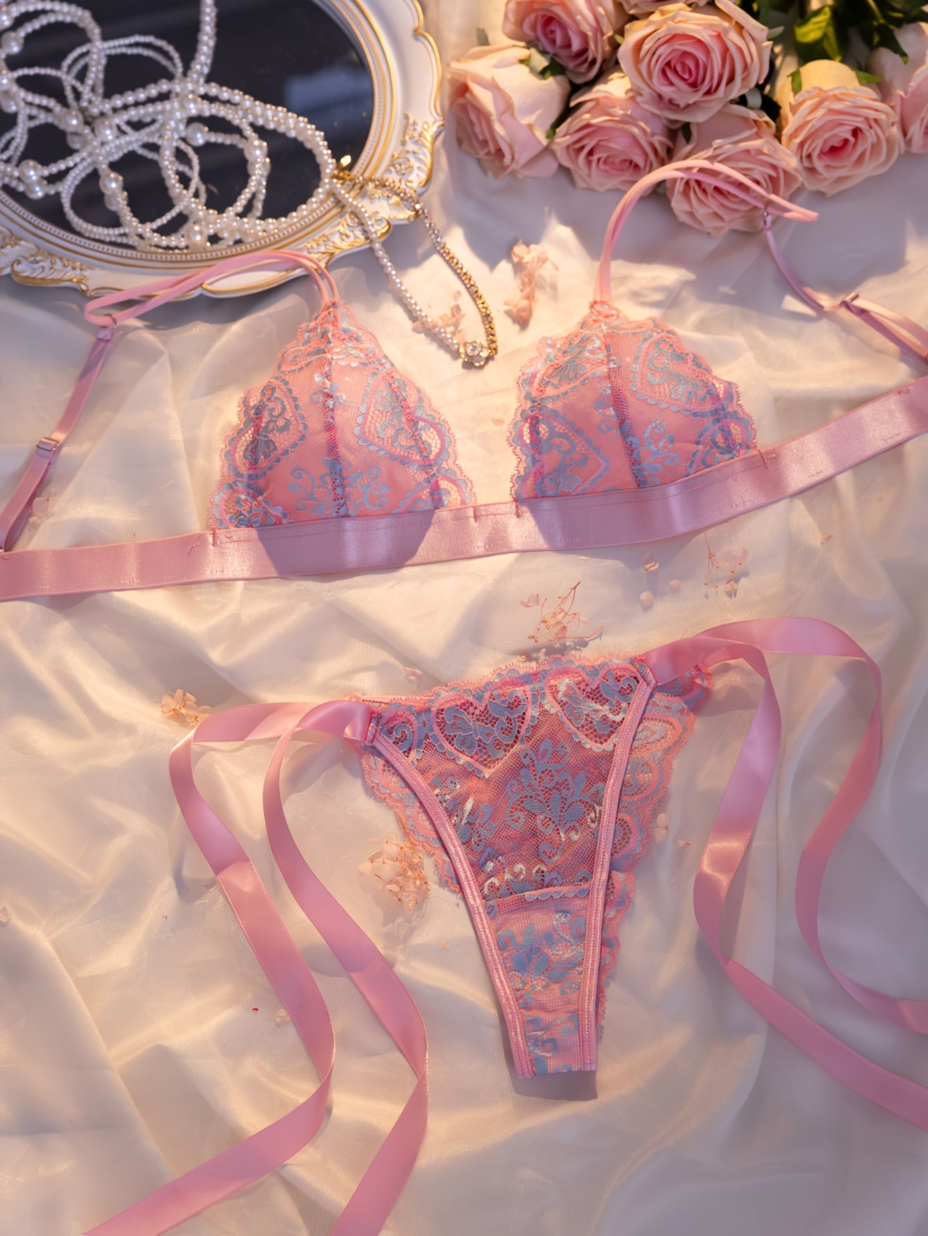 19341 ID-263 Conjunto lenceria 2 Pzas