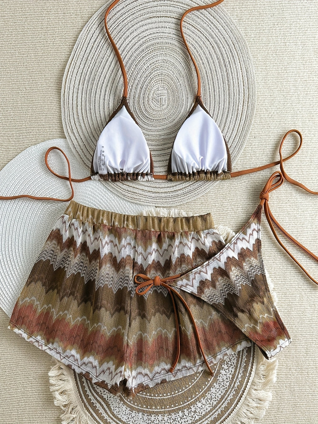 19503 1a-054 Conjunto Bikini Feria 3 Pzas