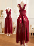 19345 1a-105 Conjunto de Pijama de Encaje 2 Pzas