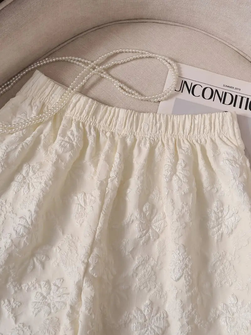 19868 1a-030 Shorts elegantes para mujer con estampado floral