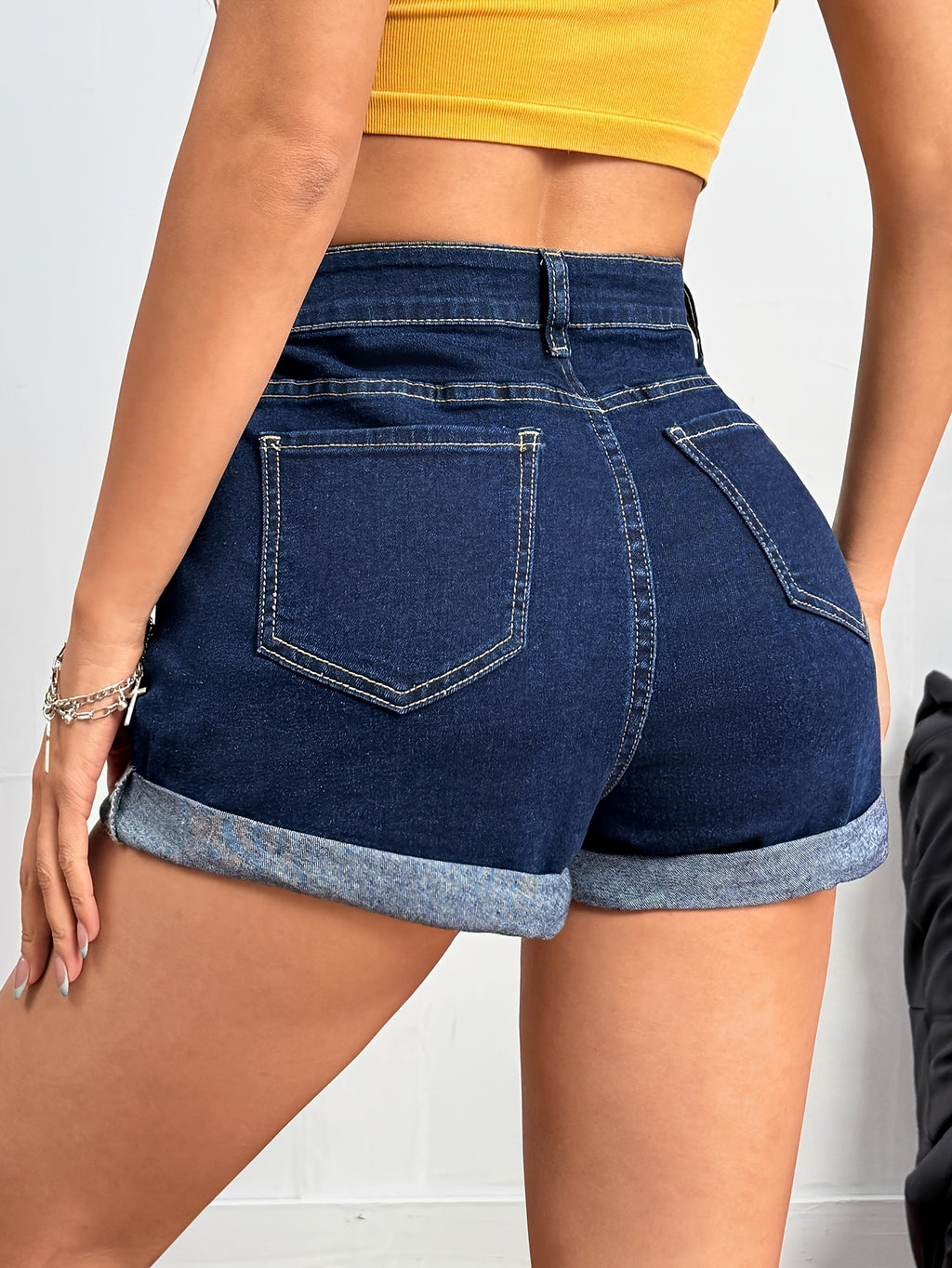 19661 1t-007 Shorts Mezclilla Elásticos 1 Pza