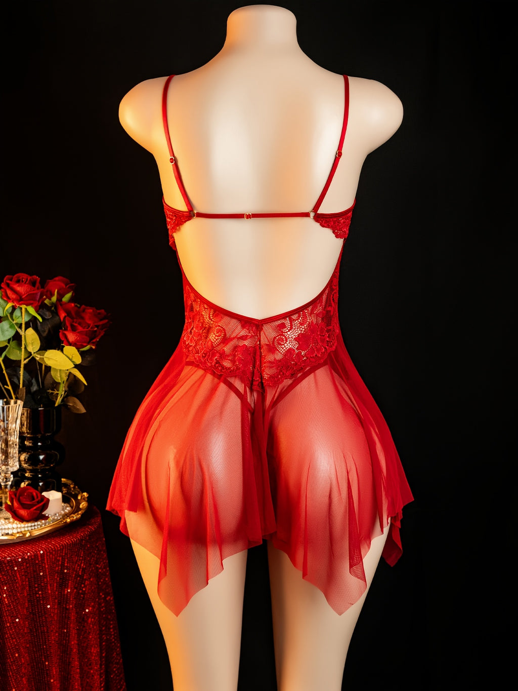 19448 1a-039 Un conjunto de pijama sexy 2 Pzas