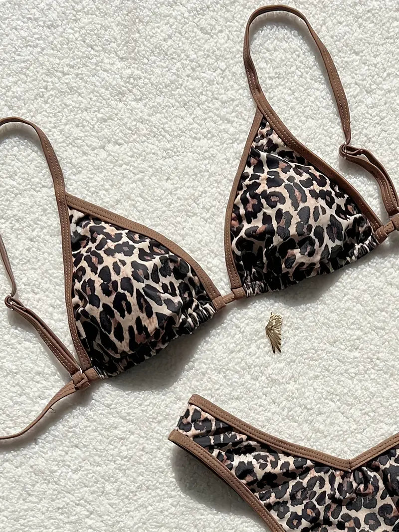 19931 1a-123 Bikini de leopardo sexy