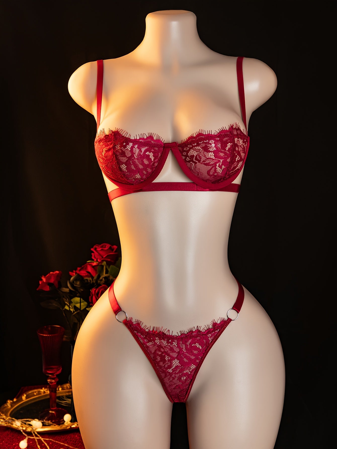 19587 ID-265 Conjunto de lencería sexy 2 Pzas