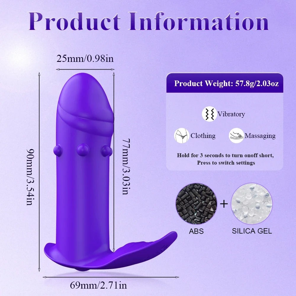 16493 1c-002 Consolador vibrador inalámbrico 1 Pza