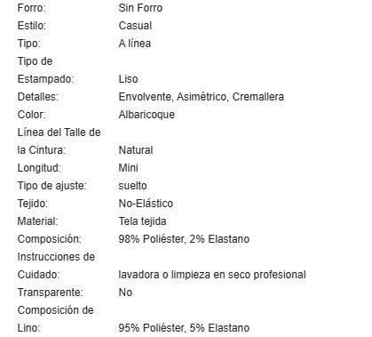 19387 1a-023 Falda plisada 1 Pza