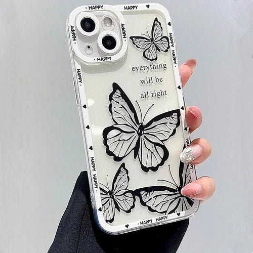 18115 2t-014 Funda de teléfono con diseño de mariposa 1 Pza