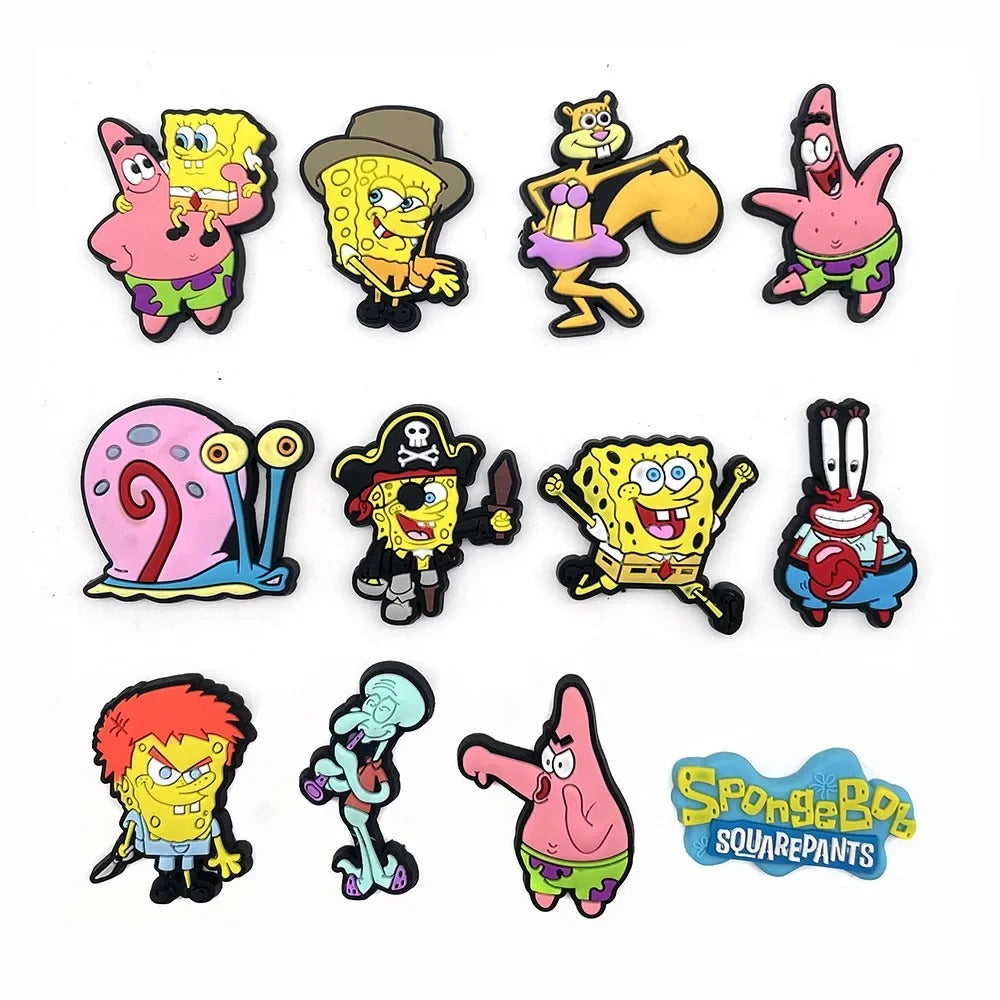 18976 1b-066 Pines de la serie SquarePants de Bob Esponja 12 Pzas